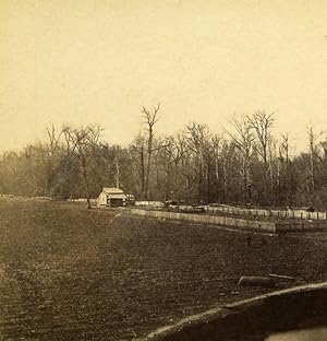 USA Arkansas Cotton Plantation Old Stereoview Photo 1875