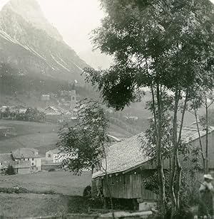 Italy Dolomites Alps Mountain Cortina d Ampezzo Old Stereoview Photo 1900