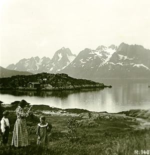 Norway Digermulen Old Stereoview Photo 1900