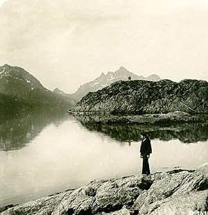 Norway Lofoten Island Old Stereoview Photo 1900