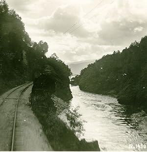 Norway Road between Voss & Bergen Old Stereoview Photo 1900