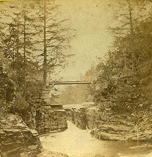 Seller image for United Kingdom Scotland Falls of Quoich Old John Ewan Stereoview Photo 1865 for sale by Bits of Our Past Ltd