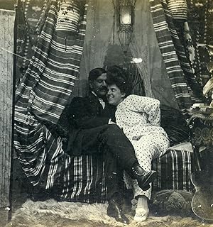 USA New York Cozy Corner Girl Series N.10 Old Climax View Co Stereoview 1900