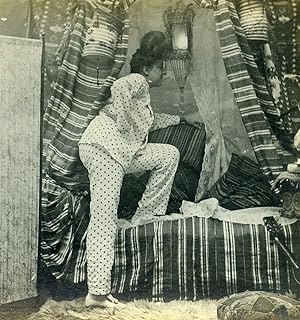 USA New York Cozy Corner Girl Series N.2 Old Climax View Co Stereoview 1900