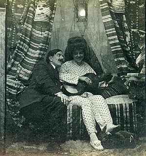 USA New York Cozy Corner Girl Series N.4 Old Climax View Co Stereoview 1900