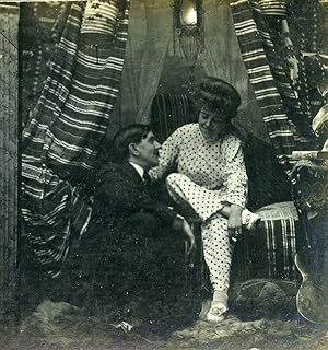 USA New York Cozy Corner Girl Series N.5 Old Climax View Co Stereoview 1900