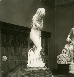 Seller image for Belgium Brussels Royal Sculpture Museum Godecharle Old NPG Stereoview Photo 1900 for sale by Bits of Our Past Ltd