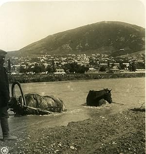 Caucasus Mountain Pyatigorsk Podkumok           Old Photo Stereoview NPG 1906