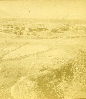 Palestine West Bank Jericho Panorama Old Photo Stereoview 1880