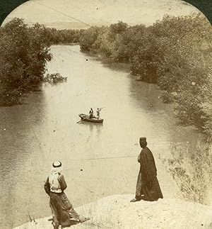 Jordan Moab Jordan River Hunter Promised Land Old Stereoview Photo 1900