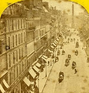 Rue de la Paix Paris Instantaneous France Old Stereoview Photo Lamy 1864