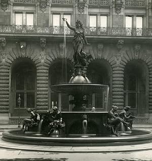 Seller image for Germany Hamburg City Hall Fountain Old NPG Stereoview Photo 1900 for sale by Bits of Our Past Ltd