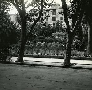 Seller image for France Corsica Ajaccio Cours Grandval Grand Hotel old Stereoview Photo 1920 for sale by Bits of Our Past Ltd