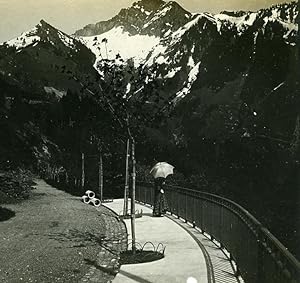 Seller image for Switzerland Alps Naye Rocks Panorama old Possemiers Stereo Photo 1910 for sale by Bits of Our Past Ltd