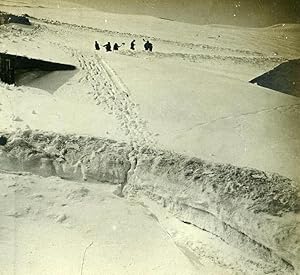 Seller image for Switzerland Alps Rochers de Naye Spring old Possemiers Stereo Photo 1910 for sale by Bits of Our Past Ltd