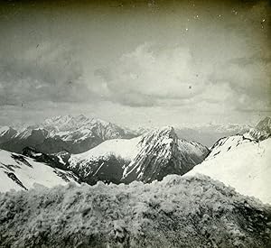 Seller image for Switzerland Alps Rochers de Naye Spring old Possemiers Stereo Photo 1910 for sale by Bits of Our Past Ltd