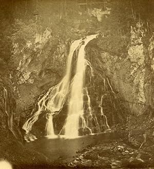 Austria Danube Golling Waterfall old Stereo Photo 1890