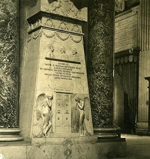 Vatican City St Peter Basilica Detail Old NPG Stereo Stereoview Photo 1900