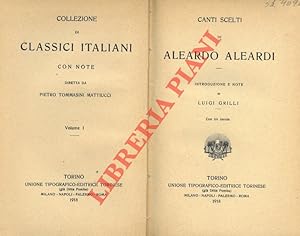 Bild des Verkufers fr Canti scelti. Introduzione e note di Luigi Grilli. zum Verkauf von Libreria Piani