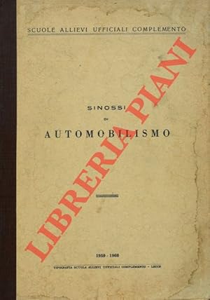 Imagen del vendedor de Sinossi di automobilismo. a la venta por Libreria Piani