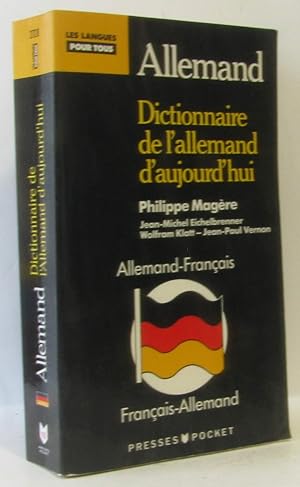 Dictionnaire de l'allemand d'aujourd'hui : Allemand-français français-allemand