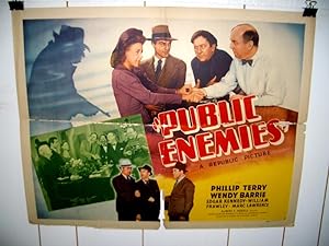 PUBLIC ENEMIES-1941-PHILLIP TERRY-STYLE B HALF SHEET- FR