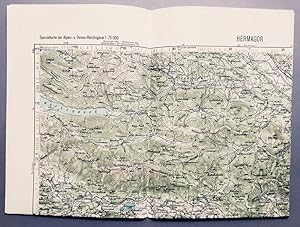 Spezialkarten der Alpen- und Donaureichsgaue, Hermagor, 1943, Maßstab 1:75000