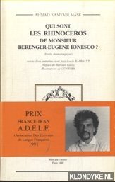 Immagine del venditore per Qui sont les rhinocros de Monsieur Brenger-Eugne Ionesco? (Etude dramaturgique). Suivie d'un entretien avec Jean-Louis Barrault venduto da Klondyke