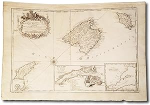 Carte des isles de Majorque Minorque et Yvice.