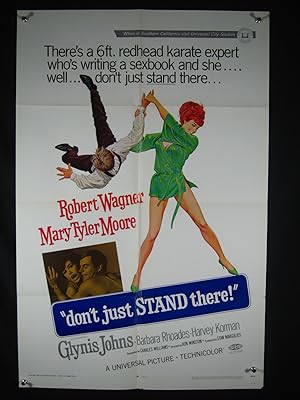 Seller image for DONT JUST STAND THERE-1968-POSTER-ROBERT WAGNER-COMEDY VG/FN for sale by DTA Collectibles