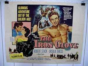 MAN IN IRON GLOVE-1954-ROBERT STACK/URSULA THIESS-1/2 S VG