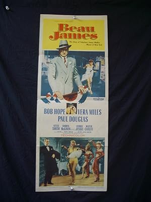 BEAU JAMES-INSERT POSTER 1958-BOB HOPE-VERA MILES-NYC VG