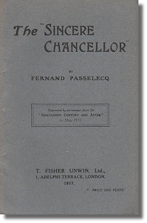 Imagen del vendedor de The "Sincere Chancellor" a la venta por Kenneth Mallory Bookseller ABAA