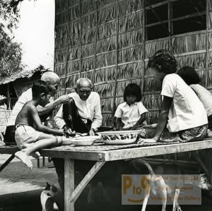 Cambodia Cambodgian Sinoun family lunch Old Wertheimer Photo 1968