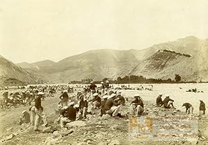 France Chasseurs Alpins la Javie lunch Mountain Infantry old Photo 1902