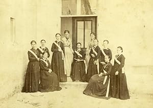 Seller image for France Tours Girls Boarding School Building old Blaise Cabinet Card Photo 1870 for sale by Bits of Our Past Ltd