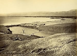 Seller image for Palestine Dead Sea Mer Morte Panorama old Felix Bonfils Photo 1870 for sale by Bits of Our Past Ltd