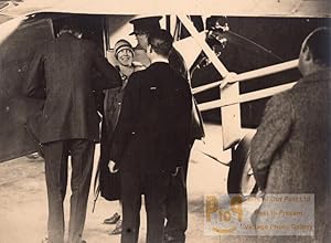 Lindbergh w/ Belgian King and Queen old Photo 1927