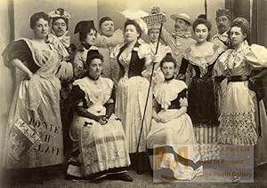 Sunday Party Costume Meudon France old Photo 1892