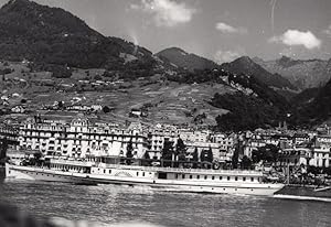 Seller image for Geneve Lake Steamer panorama old Photo 1950' for sale by Bits of Our Past Ltd