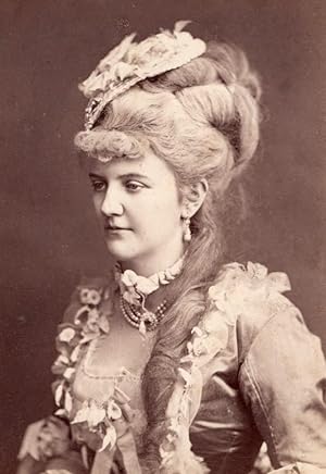 Countess Anna Walkenstein Wien Old Atelier Adele Cabinet Card Photo CC 1869