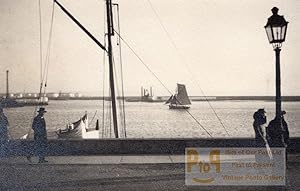 Seller image for Le Havre Harbour Animated SailBoat France Photo 1930 for sale by Bits of Our Past Ltd