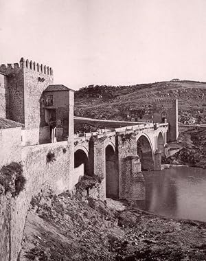 Imagen del vendedor de Spain Toledo Puente San Martin Photo Hauser Menet 1897 a la venta por Bits of Our Past Ltd