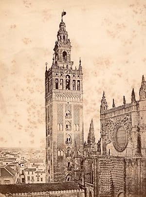 Spain Sevilla Giralda Tower old Beauchy Photo 1875