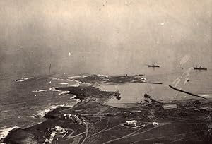 Fedhala Harbour Panorama Morocco old Aerial Photo 1920