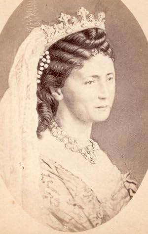 German Empress Princess Victoria old CDV Photo 1870