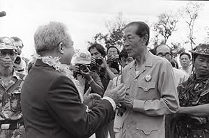 Cambodia Khmero Thai Border Prince Norodom Sihanouk Photo 1984