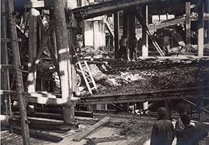 France Paris Fire Printemps Destruction Old Photo 1921