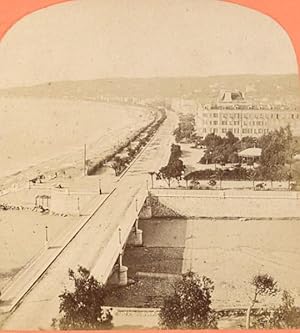 Seller image for France Nice Pont des Anges Old Stereo Photo 1880 for sale by Bits of Our Past Ltd