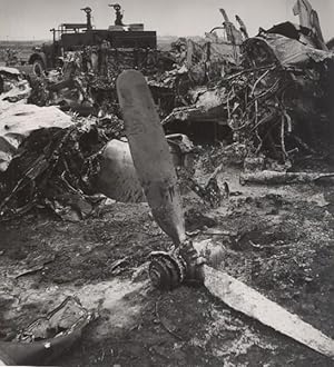 Morocco Casablanca Douglas Plane Crash Old Photo 1950